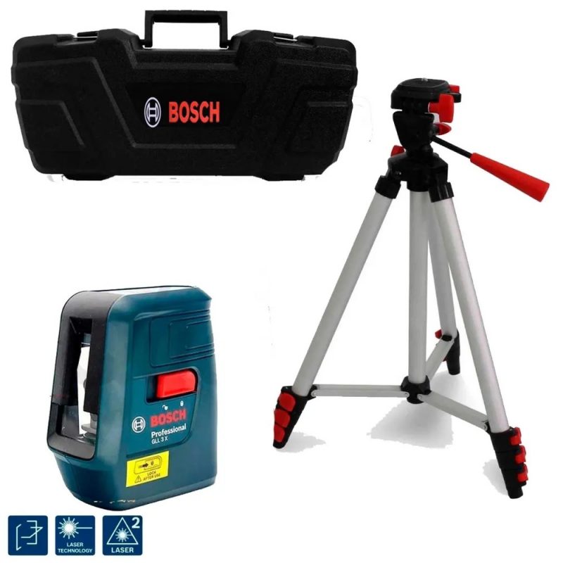 Nível a Laser de Linha 15 metros NIVELOX - GLL 3 X com Tripé e Maleta