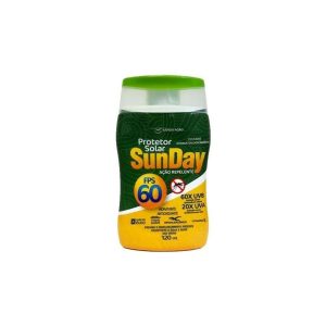 Protetor Solar Fps 60 com Repelente 120ml Sunday