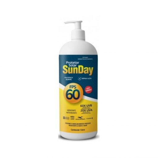 Protetor Solar FPS 60 1 litro Sunday