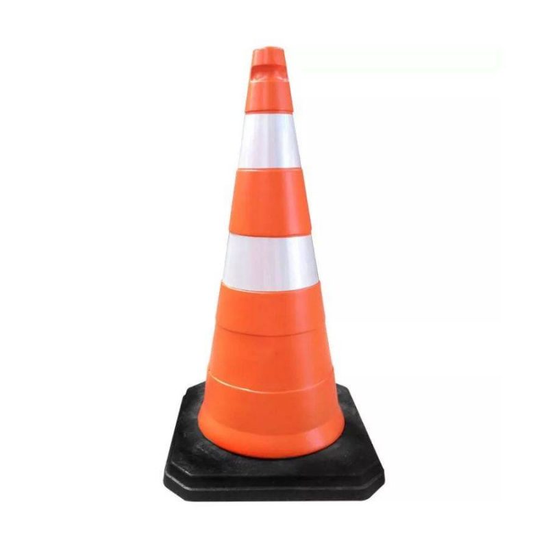 Cone de sinalização de trânsito 75cm 3,60kg